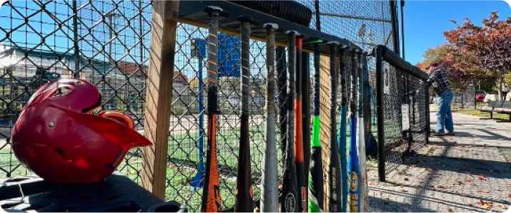 baseball field dugout